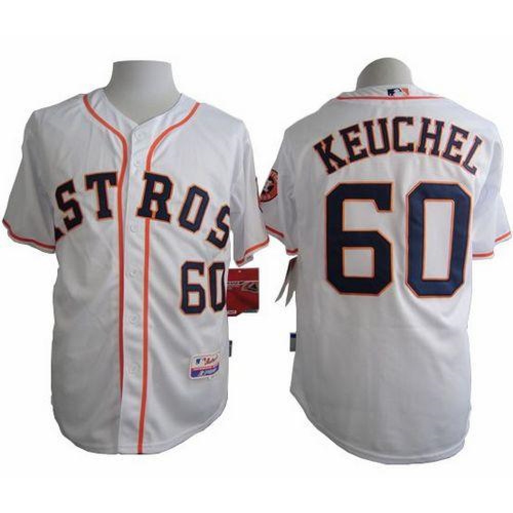 Astros #60 Dallas Keuchel White Cool Base Stitched MLB Jersey 1