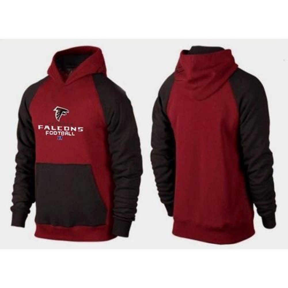 Atlanta Falcons Critical Victory Pullover Hoodie Burgundy Red & Black 1