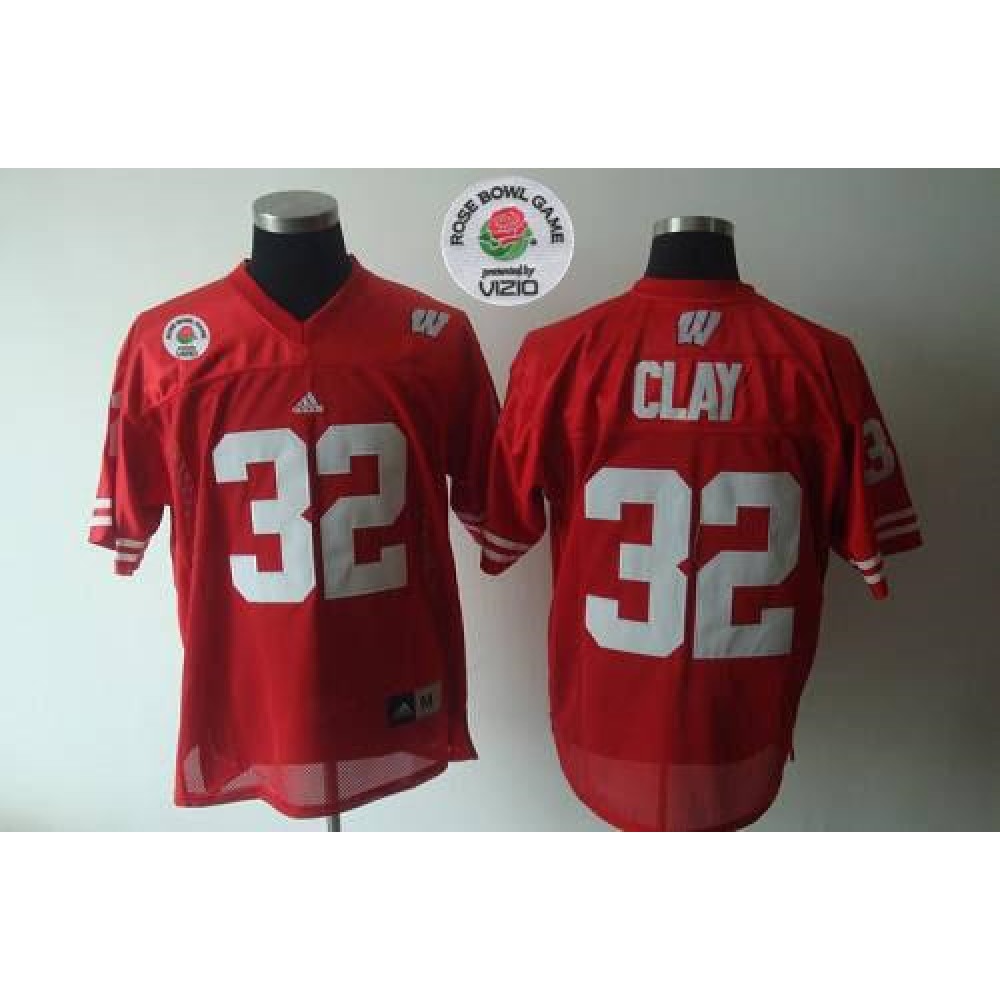 Badgers #32 Red Rose Bowl Game Stitched NCAA Jersey 1