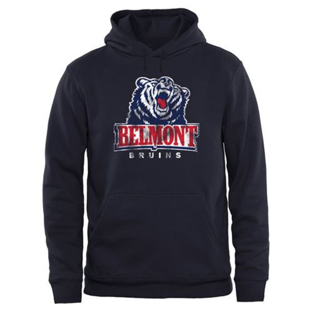 Belmont Bruins Big & Tall Classic Primary Pullover Hoodie Navy 1