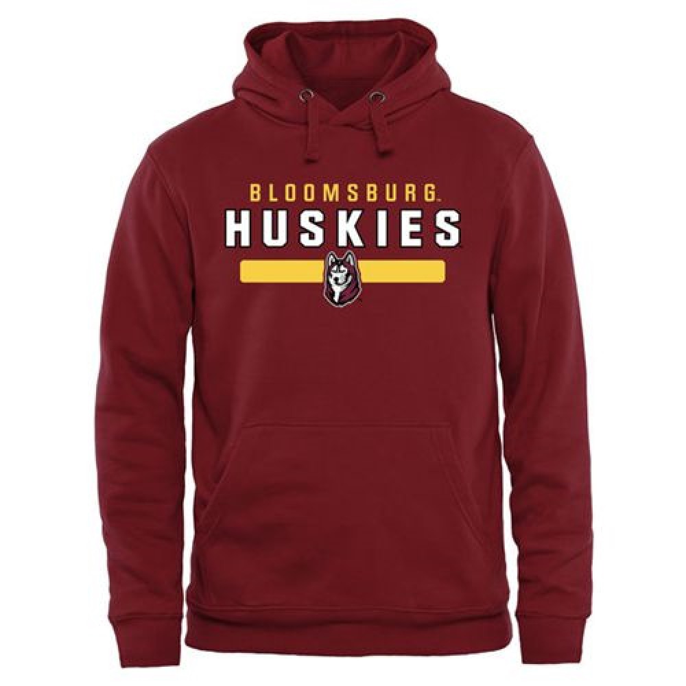 Bloomsburg Huskies Team Strong Pullover Hoodie Garnet 1