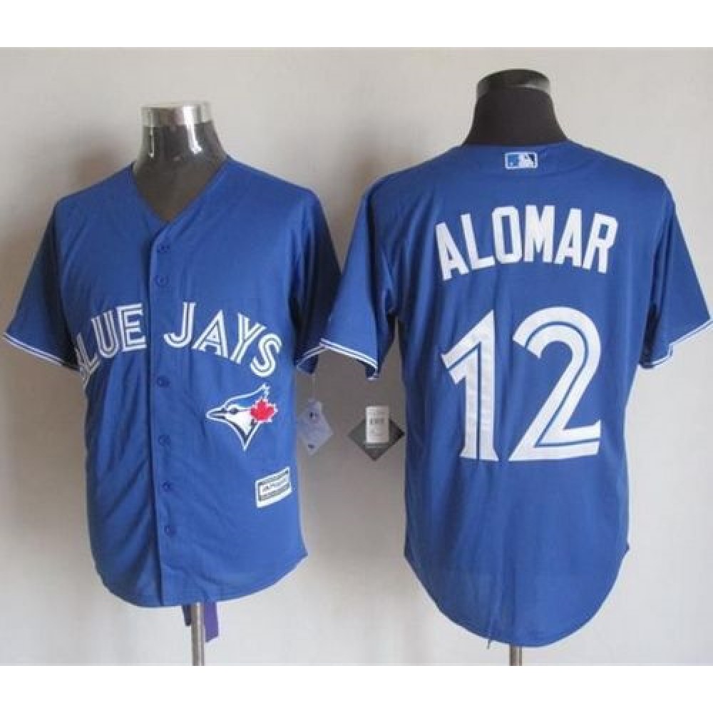 Blue Jays #12 Roberto Alomar Blue New Cool Base Stitched MLB Jersey 1