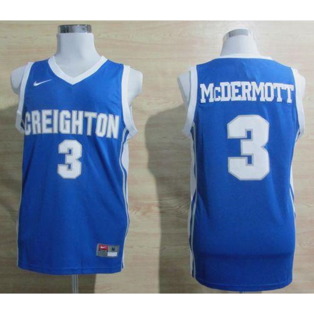Bluejays #3 Doug McDermott Light Blue Basketball Stitched NCAA Jersey 1