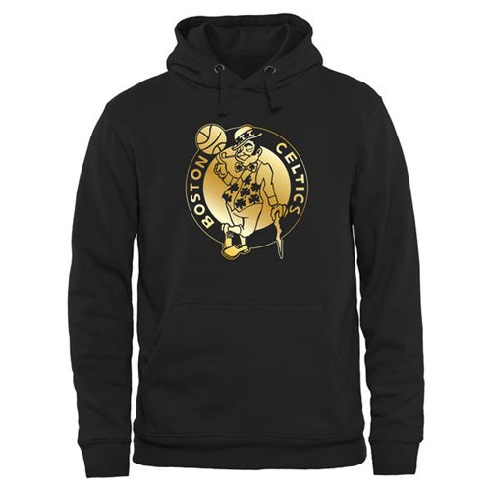 Boston Celtics Gold Collection Pullover Hoodie Black 1
