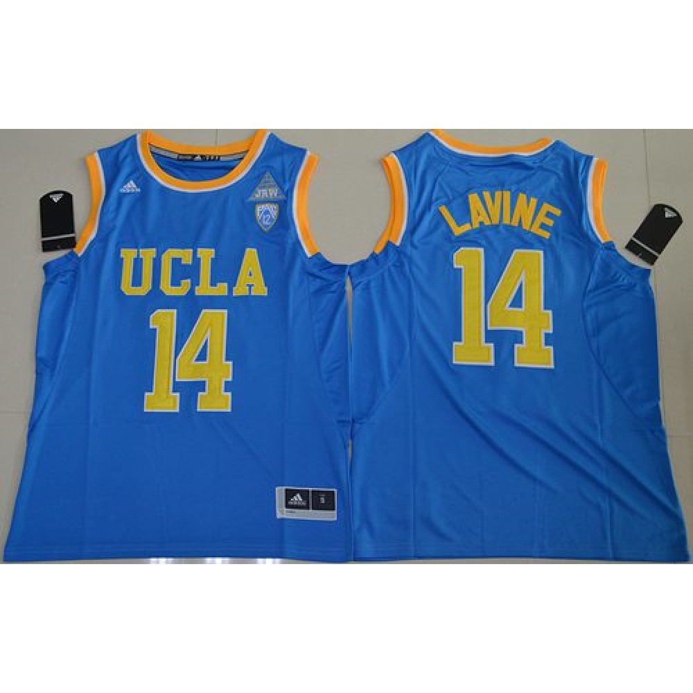Bruins #14 Zach LaVine Blue Basketball Stitched NCAA Jersey 1