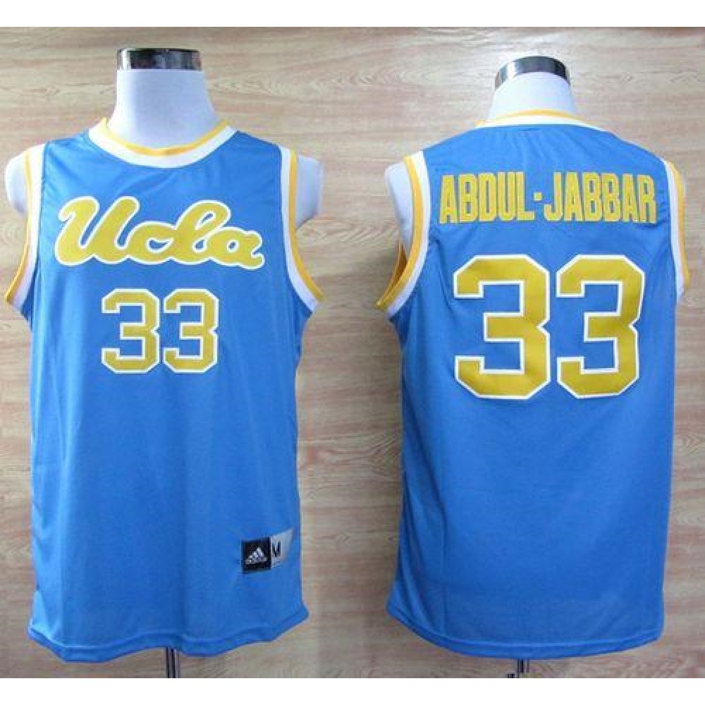Bruins #33 Kareem Abdul-Jabbar Blue Basketball Stitched NCAA Jersey 1