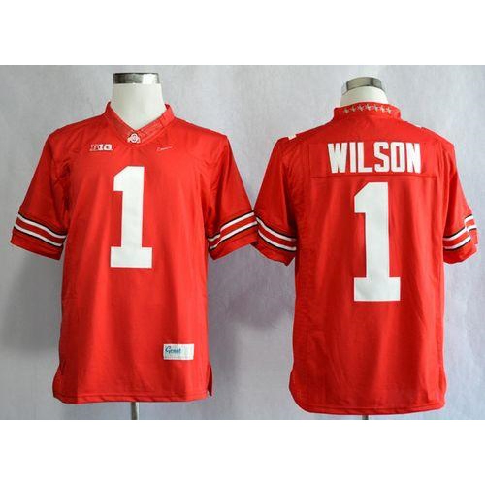 Buckeyes #1 Dontre Wilson Red Limited Stitched NCAA Jersey 1