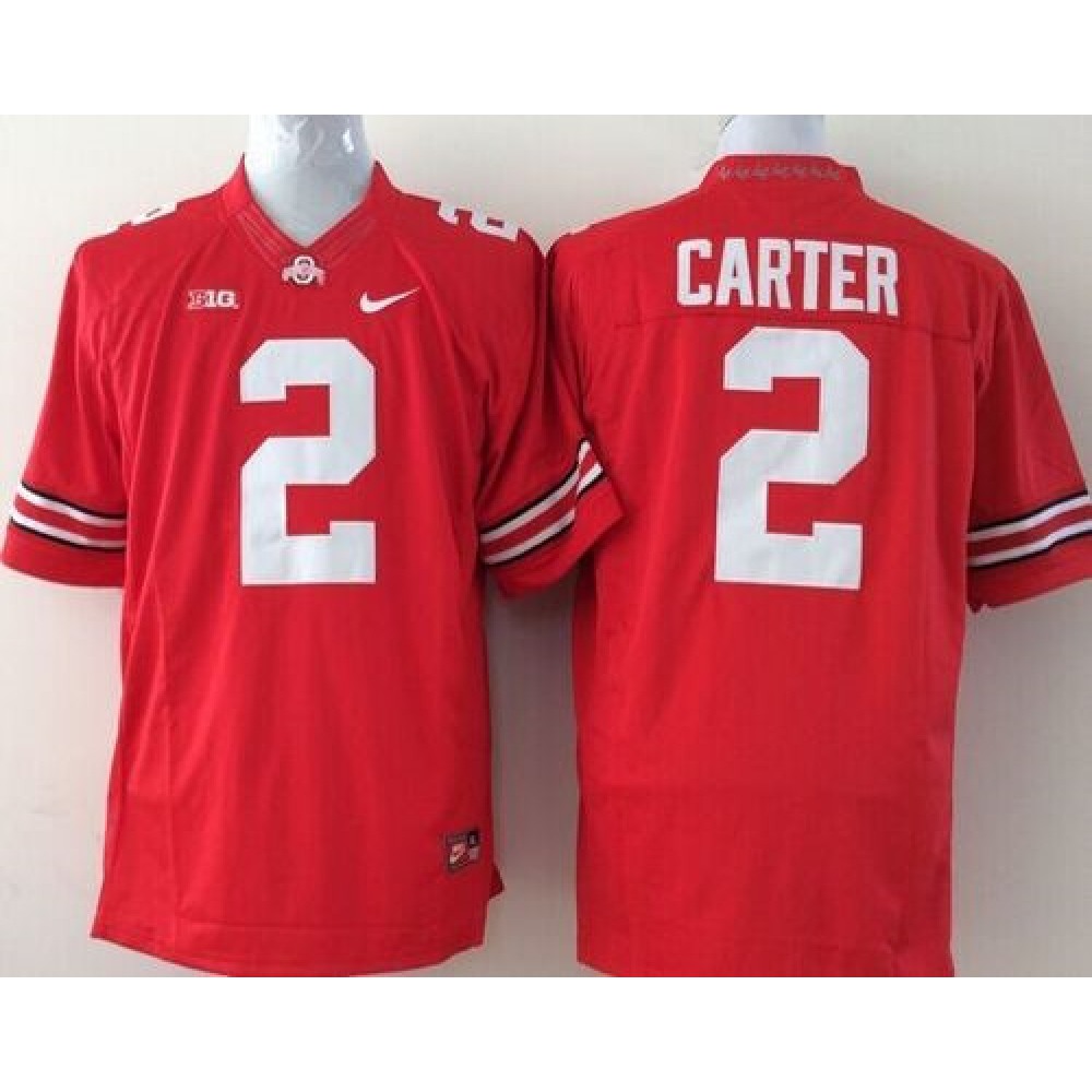 Buckeyes #2 Cris Carter Red Stitched Youth NCAA Jersey 1