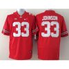 Buckeyes #33 Pete Johnson Red Stitched Youth NCAA Jersey