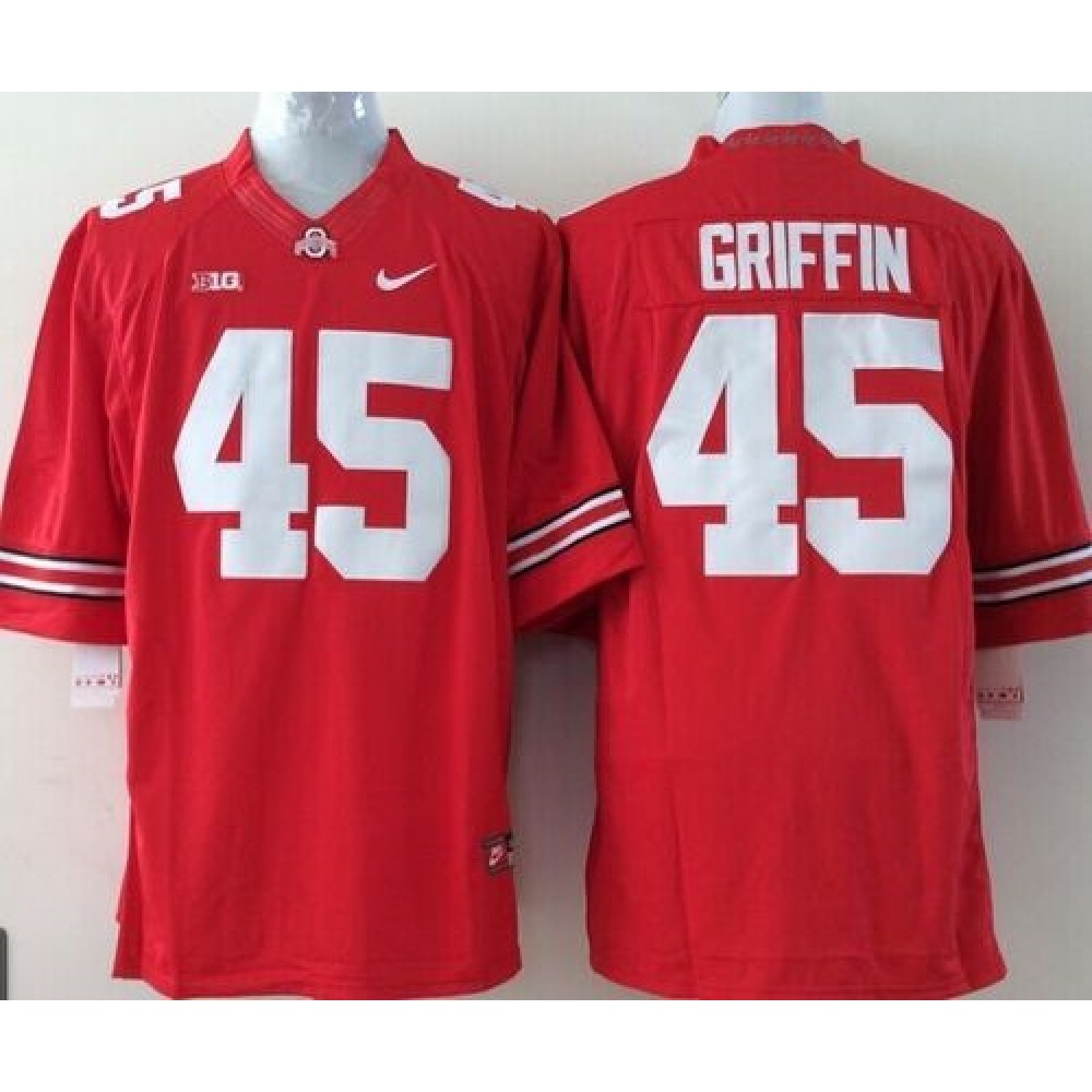 Buckeyes #45 Archie Griffin Red Stitched Youth NCAA Jersey 1