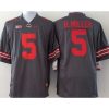 Buckeyes #5 Braxton Miller Grey Stitched Youth NCAA Jersey