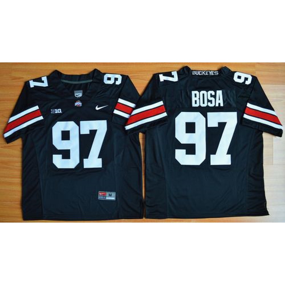Buckeyes #97 Joey Bosa Black Limited Stitched NCAA Jersey 1