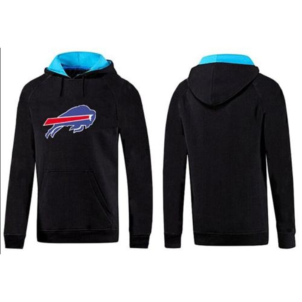 Buffalo Bills Logo Pullover Hoodie Black & Blue 1