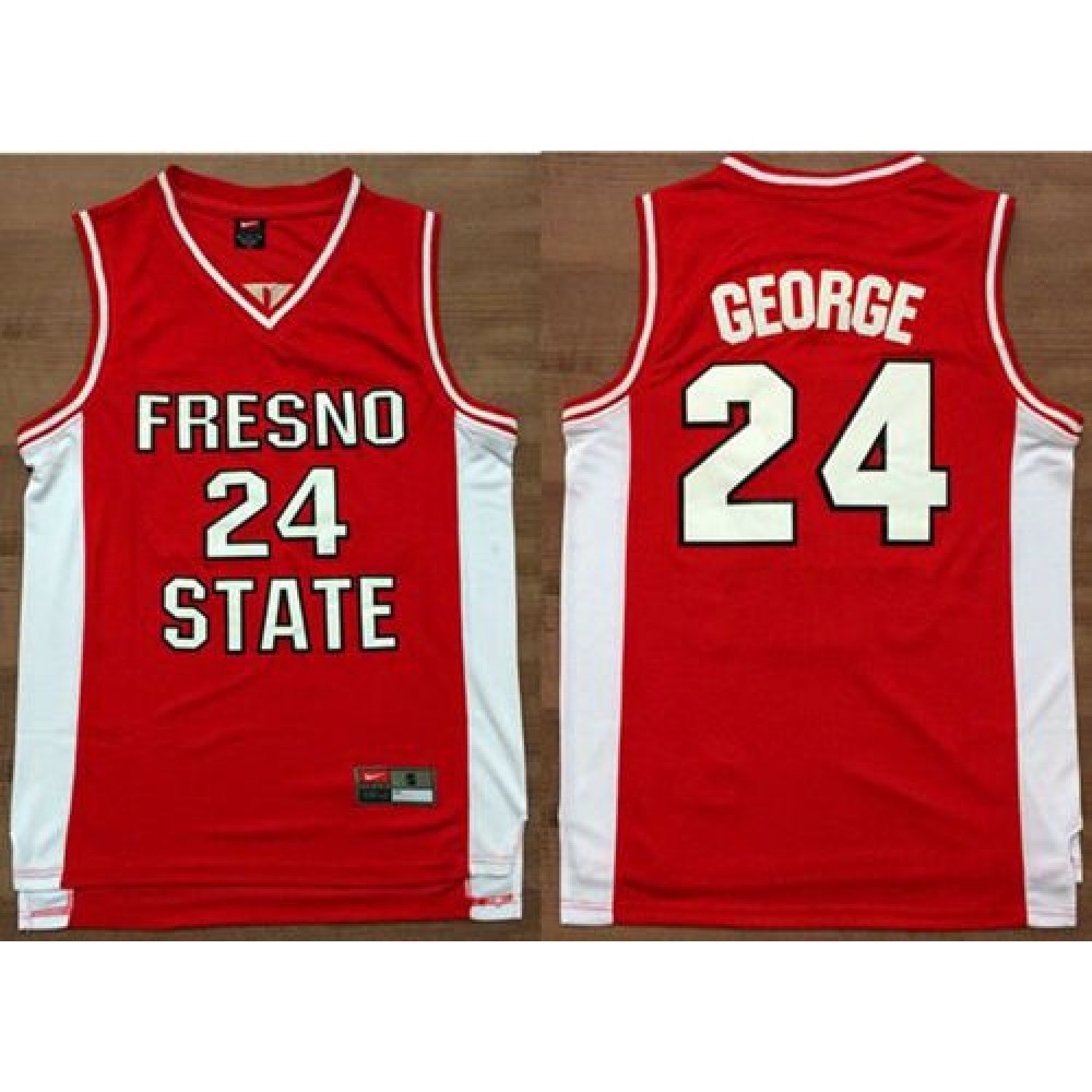 Bulldogs #24 Paul George Red Basketball Stitched NCAA Jersey 1