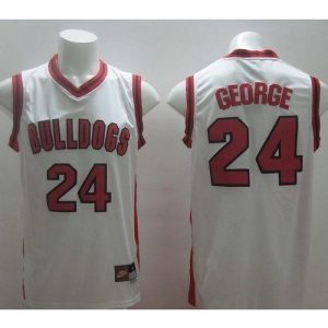 Bulldogs #24 Paul George White Basketball Stitched NCAA Jersey