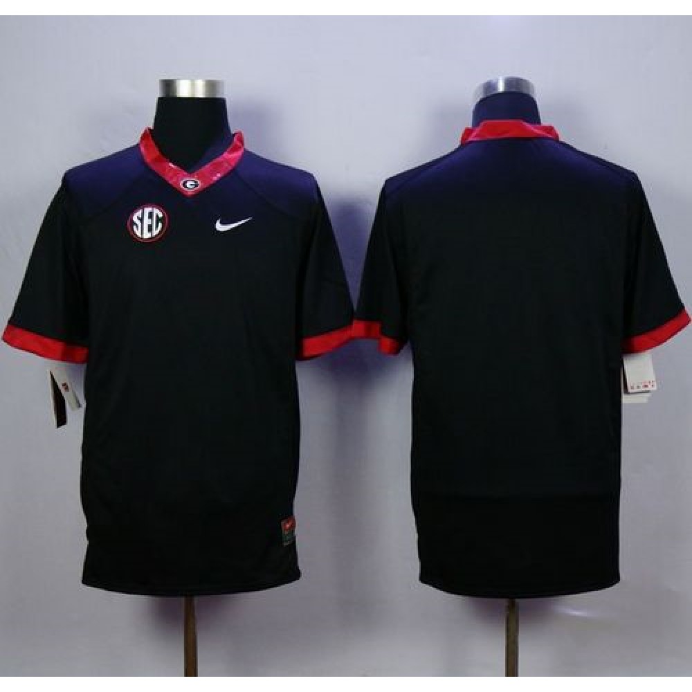 Bulldogs Blank Black Limited Stitched NCAA Jersey 1