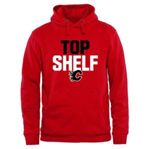 Calgary Flames Top Shelf Pullover Hoodie Red