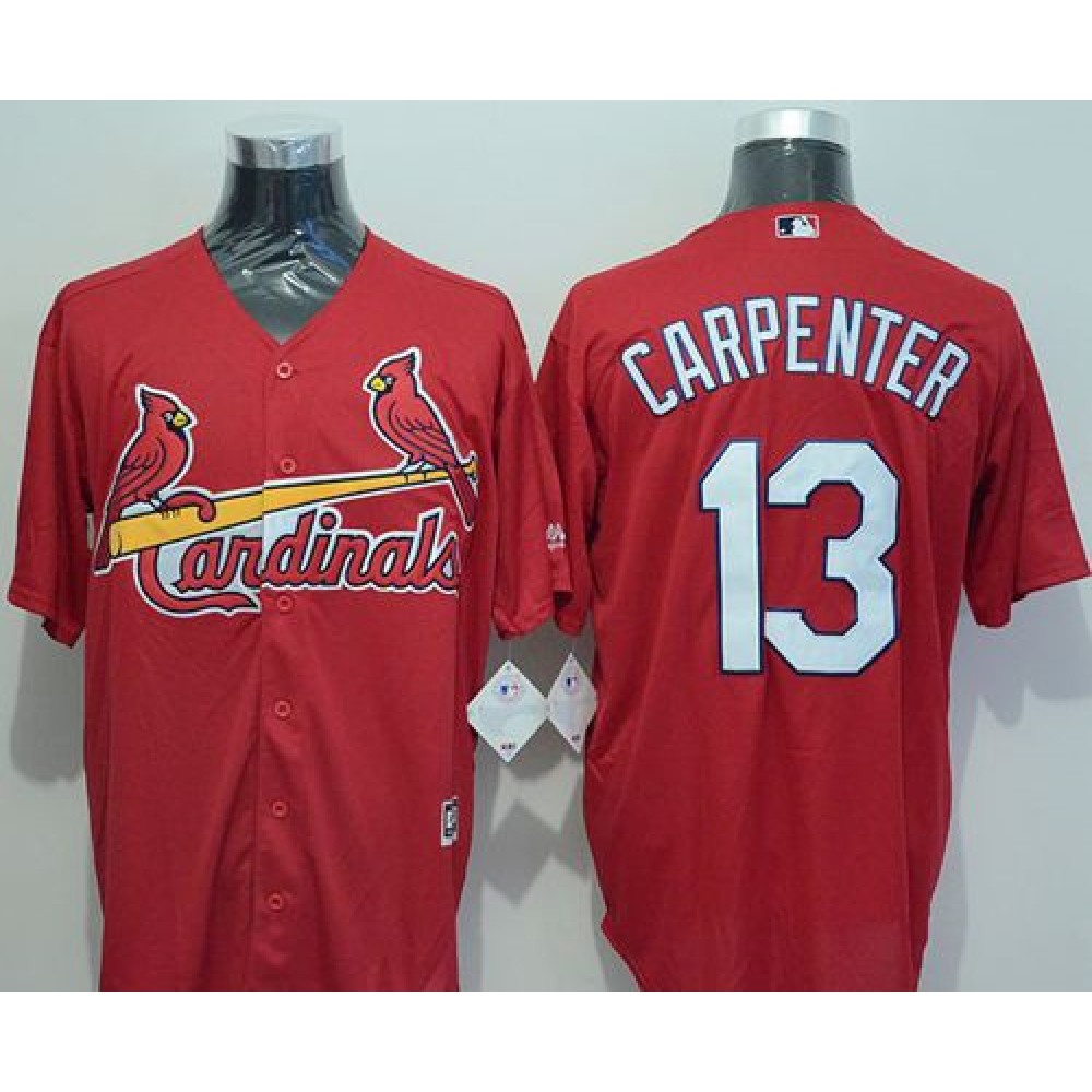 Cardinals #13 Matt Carpenter Red New Cool Base Stitched MLB Jersey 1