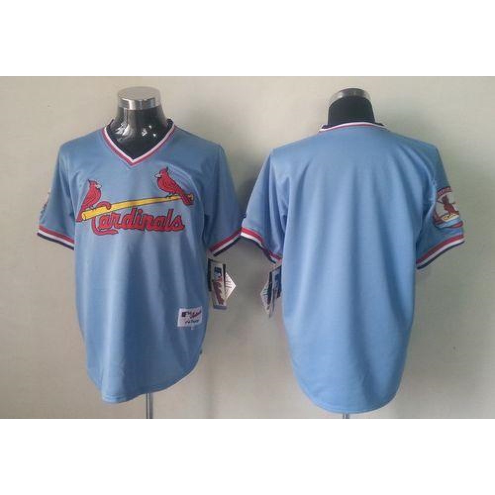 Cardinals Blank Blue 1982 Turn Back The Clock Stitched MLB Jersey 1