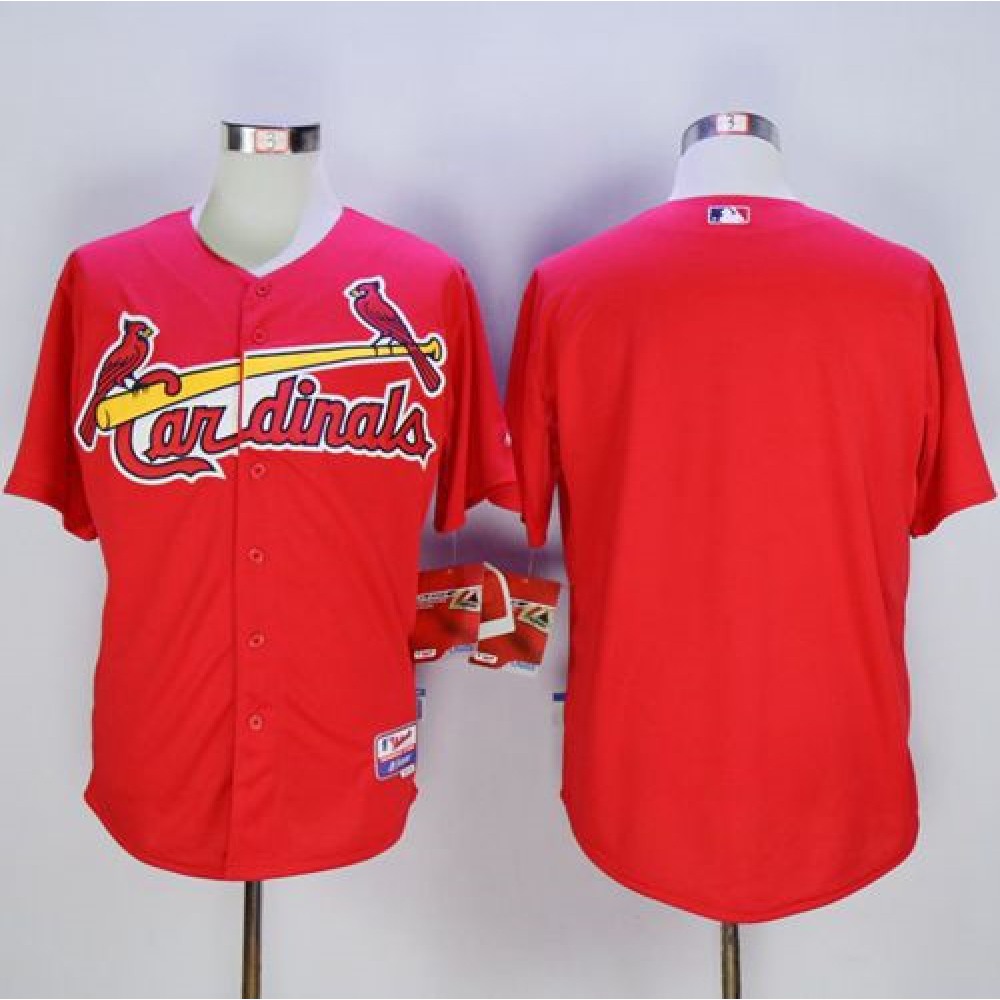 Cardinals Blank Red Cool Base Stitched MLB Jersey 1