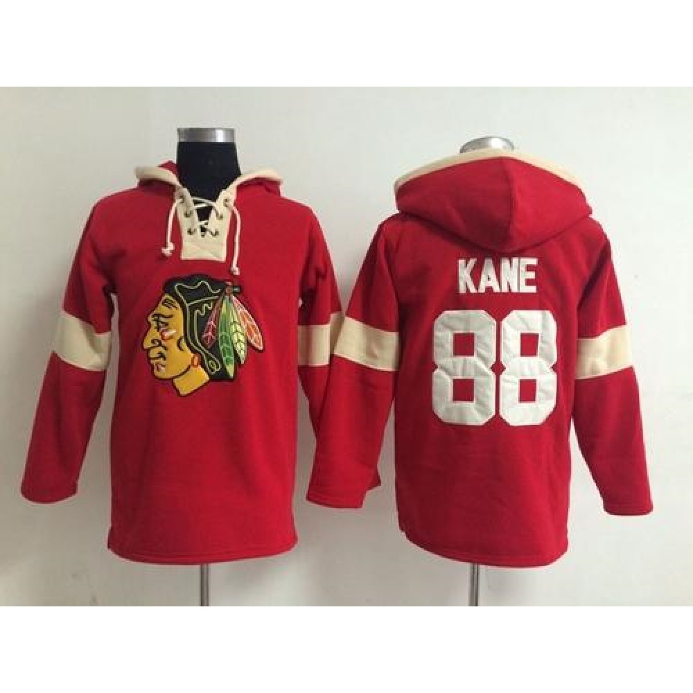 Chicago Blackhawks #88 Patrick Kane Red Pullover NHL Hoodie 1