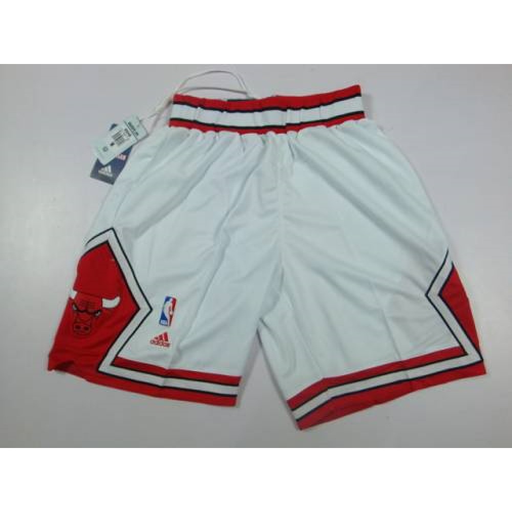 Chicago Bulls White NBA Shorts 1
