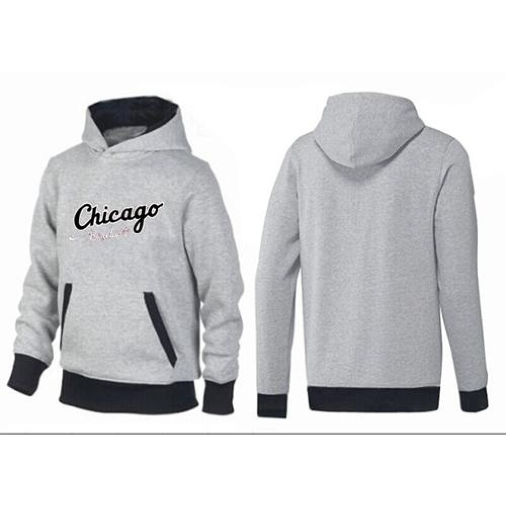 Chicago White Sox Pullover Hoodie Grey 1