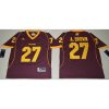 Chippewas #27 Antonio Brown Maroon Stitched NCAA Jersey