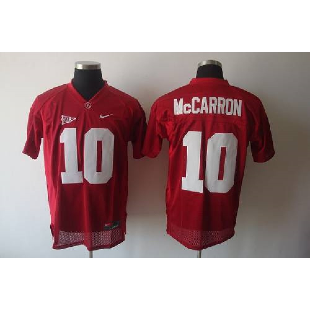 Crimson Tide #10 AJ McCarron Red Stitched NCAA Jersey 1