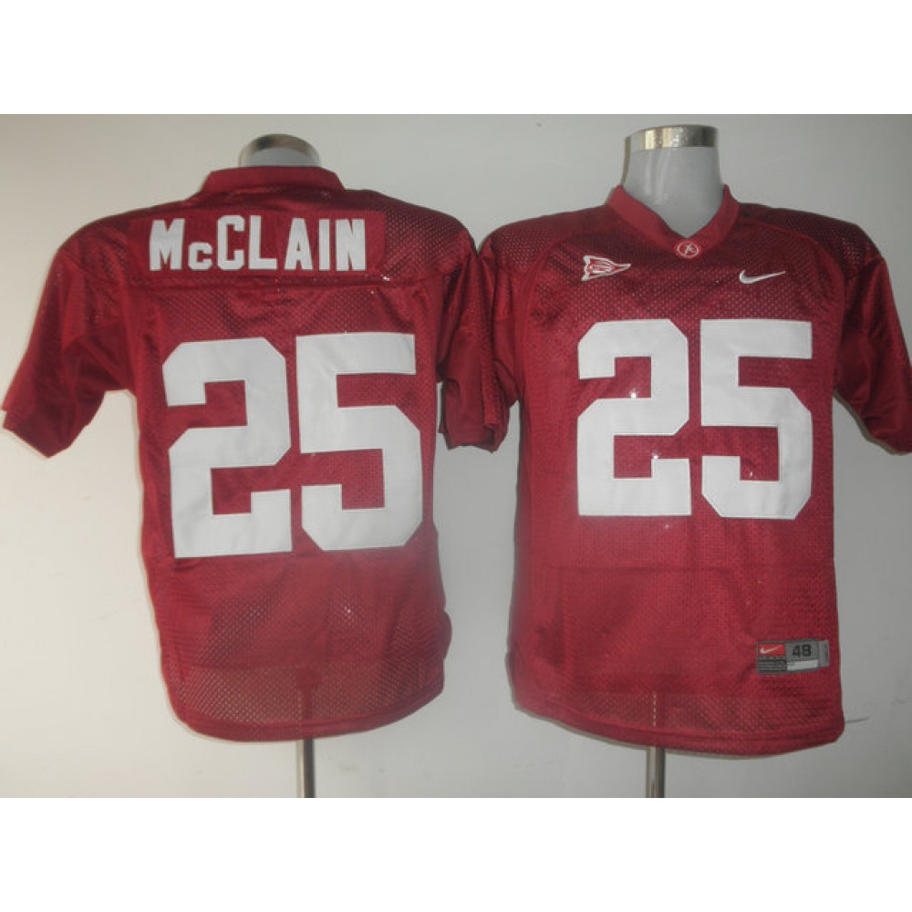 Crimson Tide #25 Rolando McClain Red Stitched NCAA Jersey 1