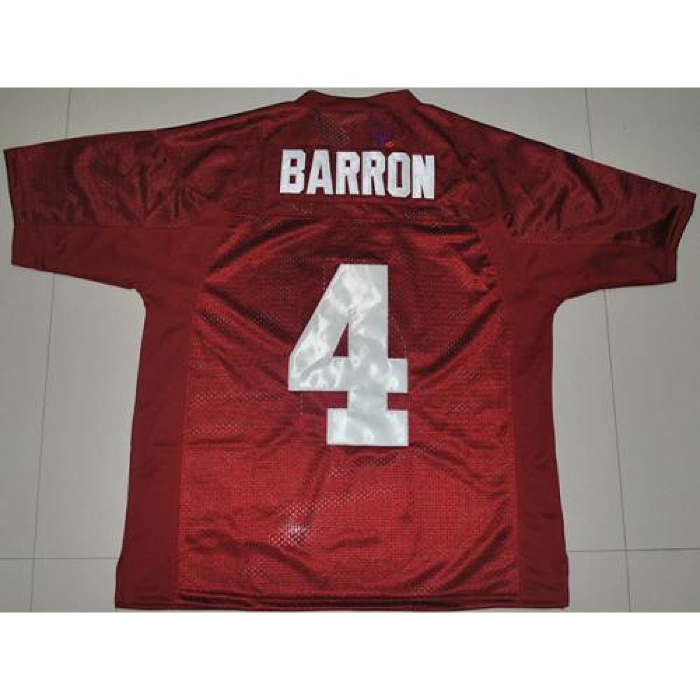 Crimson Tide #4 Mark Barron Red Stitched NCAA Jersey 1