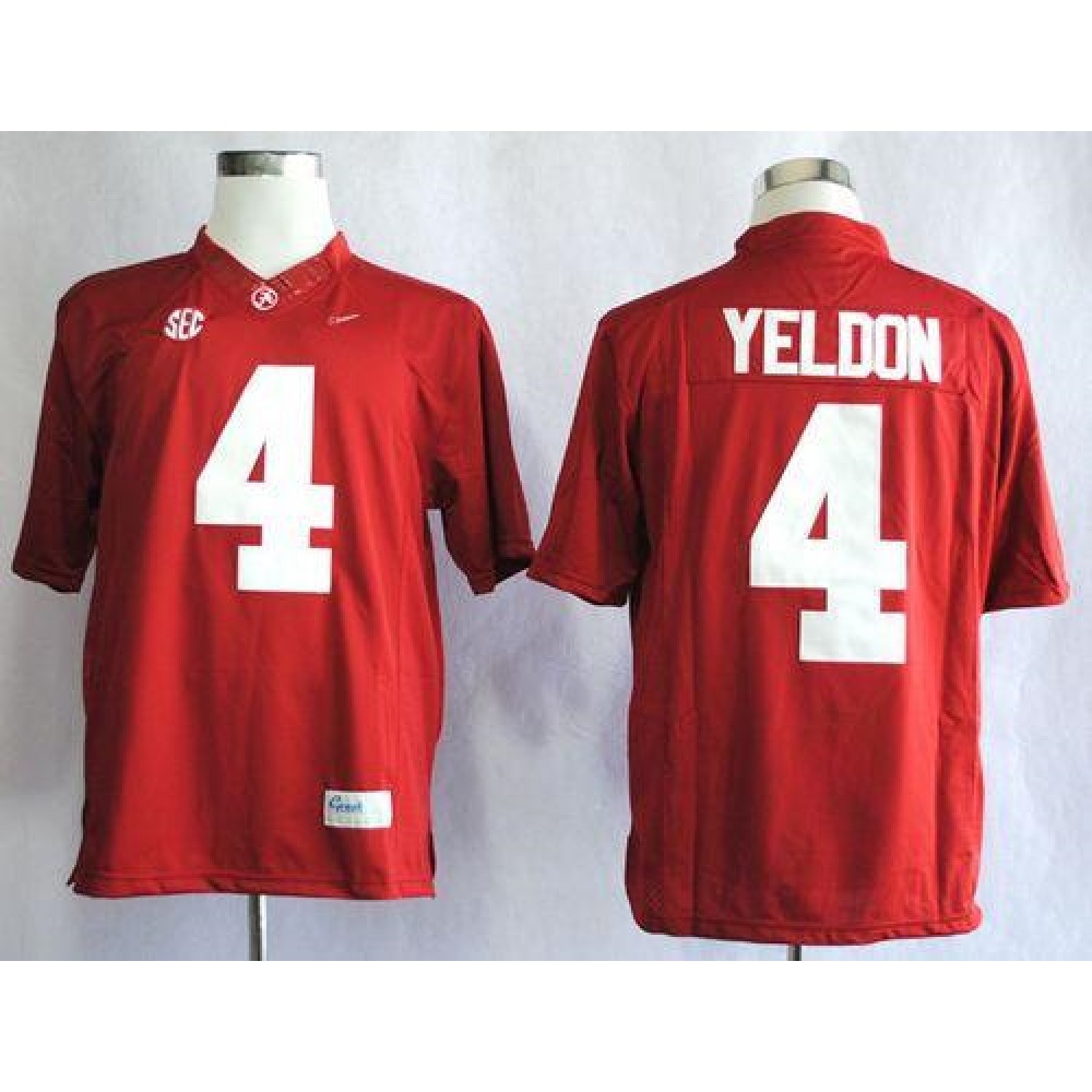 Crimson Tide #4 T.J Yeldon Red Limited Stitched NCAA Jersey 1