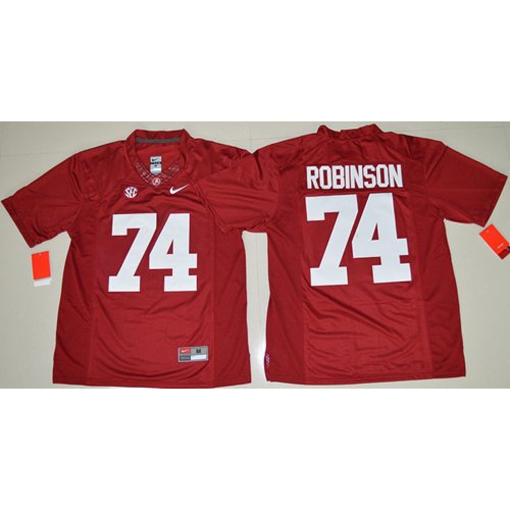 Crimson Tide #74 Cam Robinson Red Limited Stitched NCAA Jersey 1