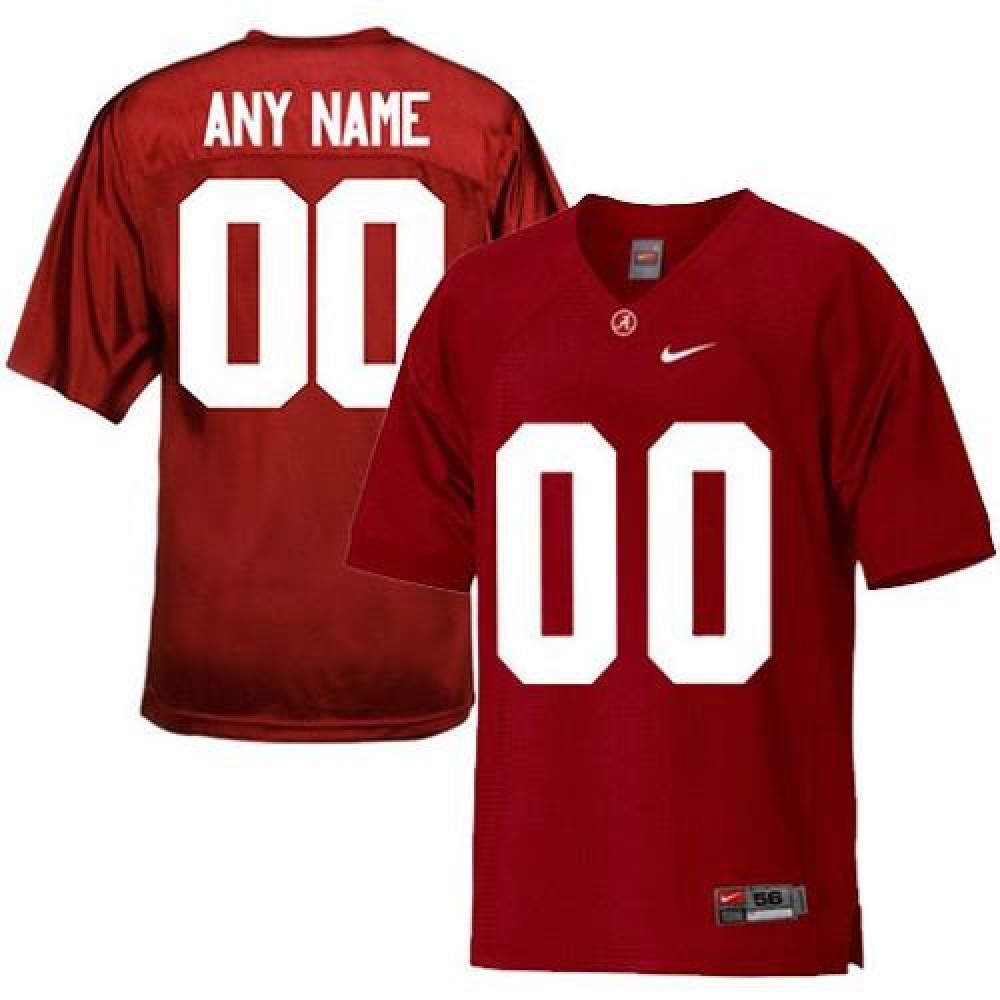 Crimson Tide Personalized Authentic Red NCAA Jersey 1