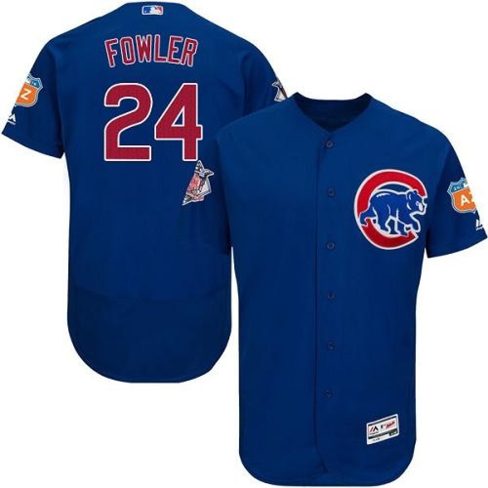 Cubs #24 Dexter Fowler Blue Flexbase Authentic Collection Stitched MLB Jersey 1