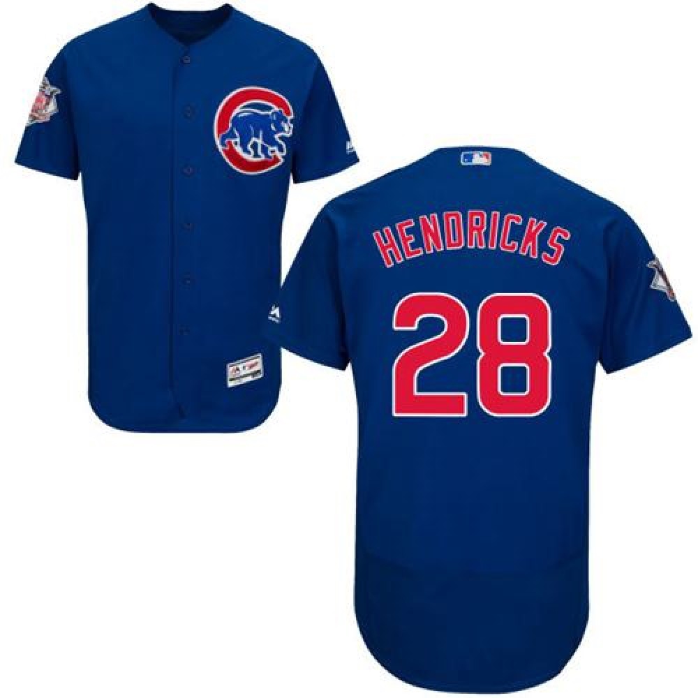 Cubs #28 Kyle Hendricks Blue Flexbase Authentic Collection Stitched MLB Jersey 1