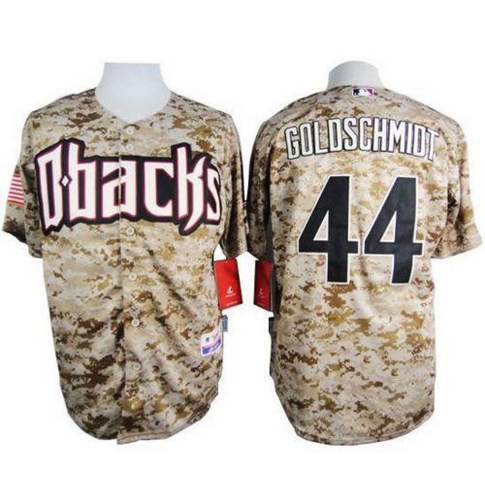 Diamondbacks #44 Paul Goldschmidt Camo Cool Base Stitched MLB Jersey 1