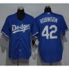 Dodgers #42 Jackie Robinson Blue Cool Base Stitched Youth MLB Jersey