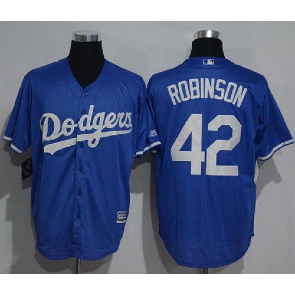 Dodgers #42 Jackie Robinson Blue New Cool Base Stitched MLB Jersey 1