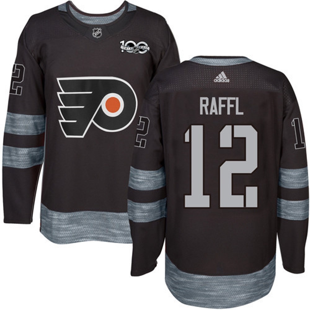 Flyers #12 Michael Raffl Black 1917-2017 100th Anniversary Stitched NHL Jersey 1
