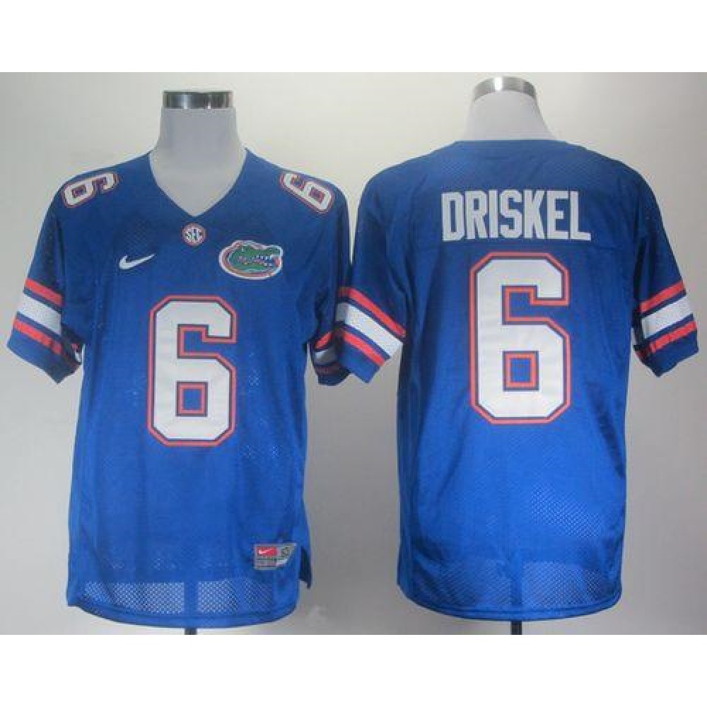 Gators #6 Jeff Driskel Blue Stitched NCAA Jersey 1