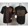 Giants #28 Buster Posey Black Alternate Cool Base Stitched MLB Jersey