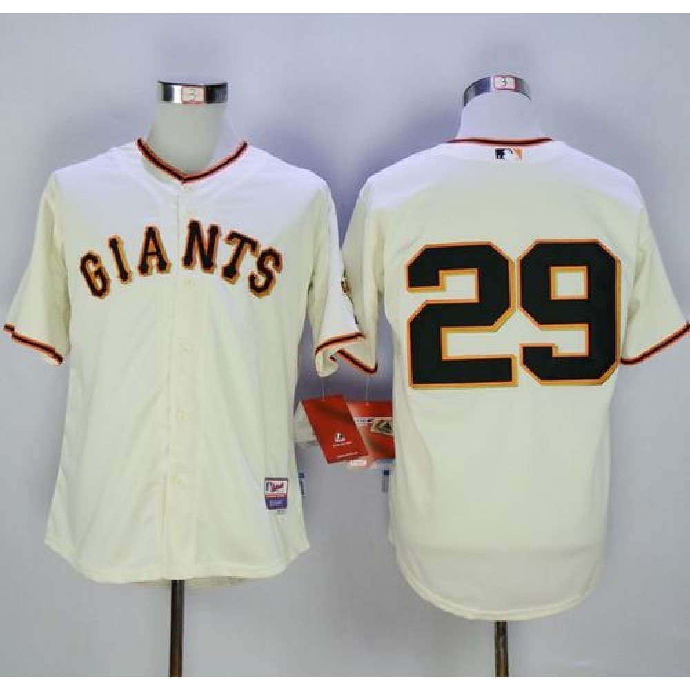 Giants #29 Jeff Samardzija Cream Cool Base Stitched MLB Jersey 1