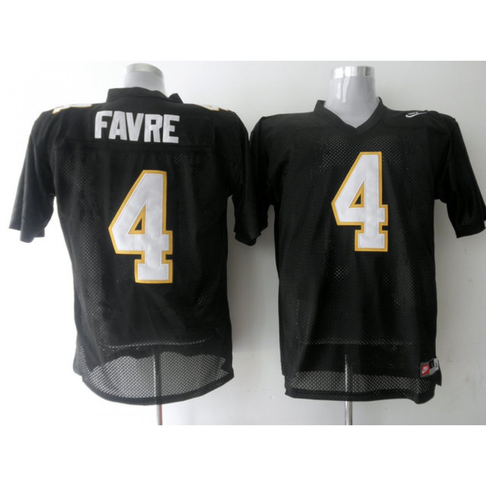 Golden Eagles #4 Brett Favre Black Stitched NCAA Jersey 1