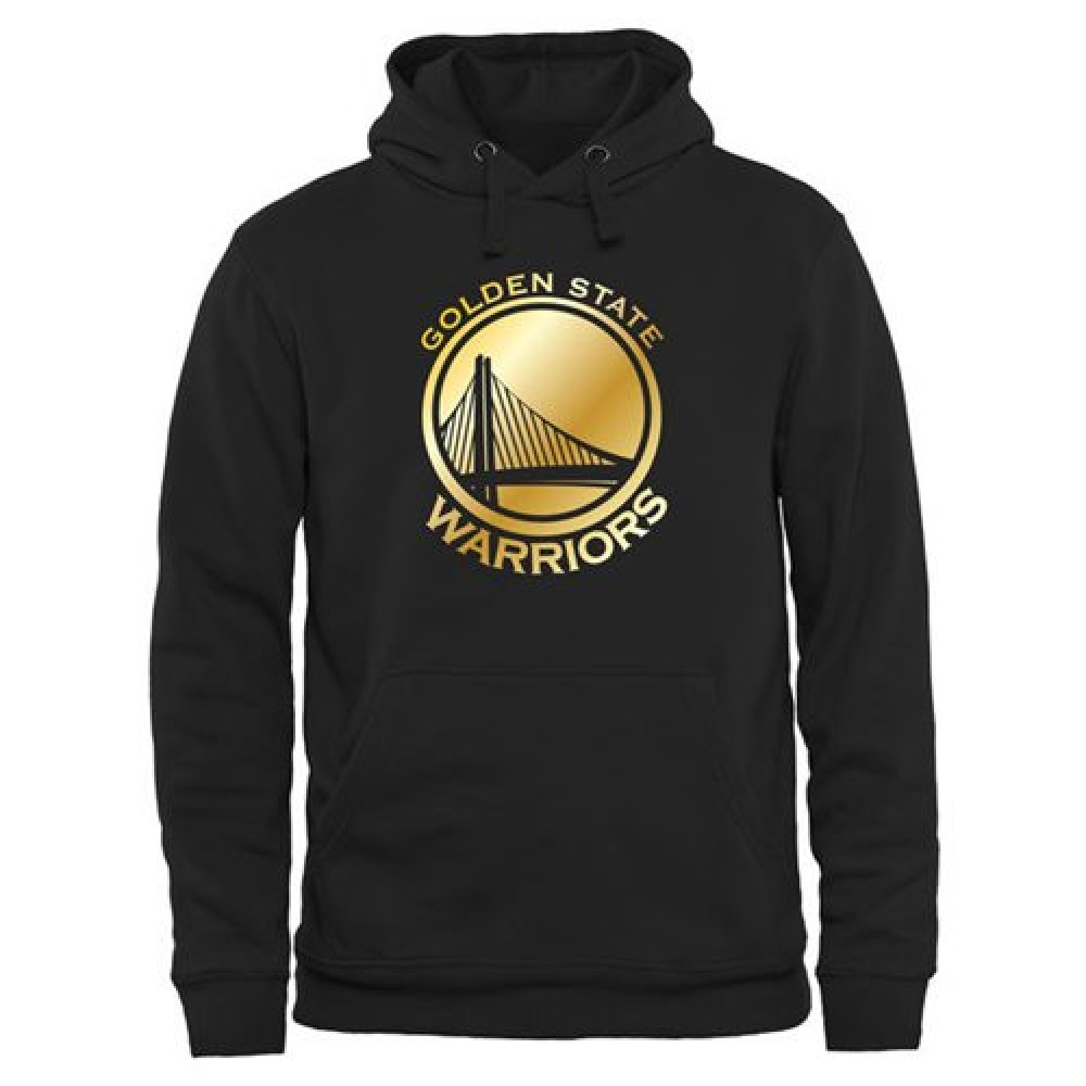 Golden State Warriors Gold Collection Pullover Hoodie Black 1
