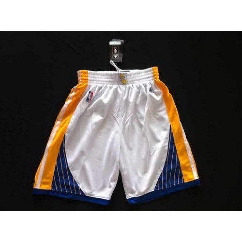 Golden State Warriors White NBA Shorts 1