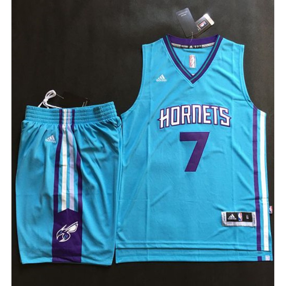 Hornets #7 Jeremy Lin Teal A Set Stitched NBA Jersey 1