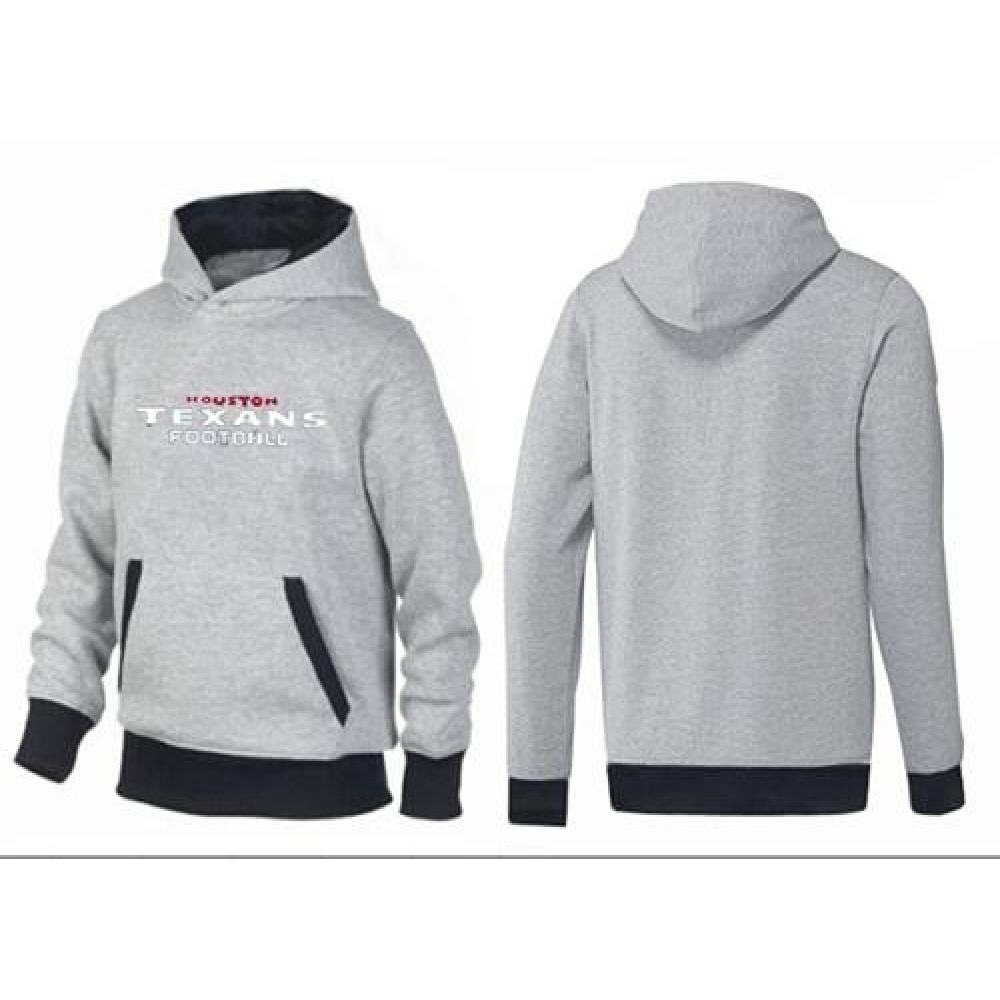 Houston Texans English Pullover Hoodie Grey & Black 1