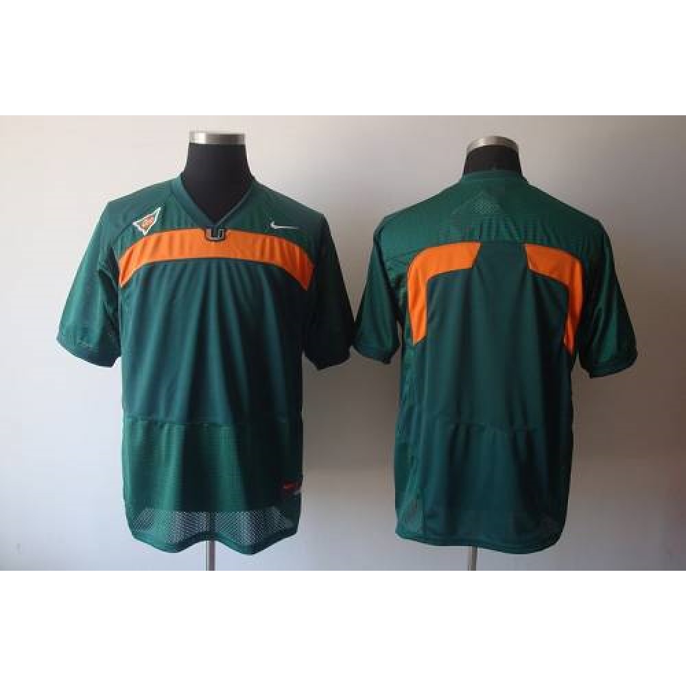 Hurricanes Blank Green Stitched NCAA Jerseys 1