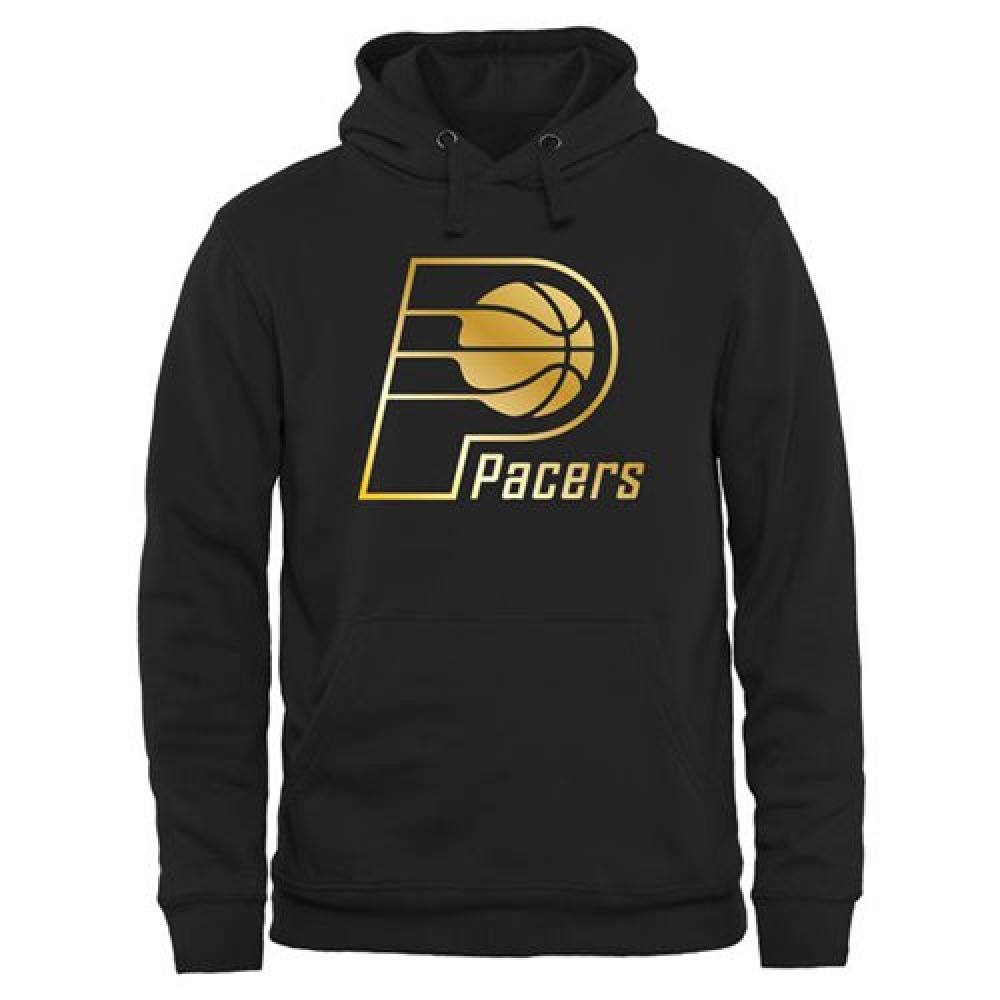 Indiana Pacers Gold Collection Pullover Hoodie Black 1